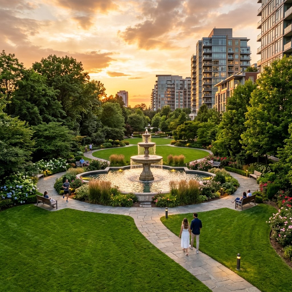 Landscaped Central Park - Ganga Nine Zero