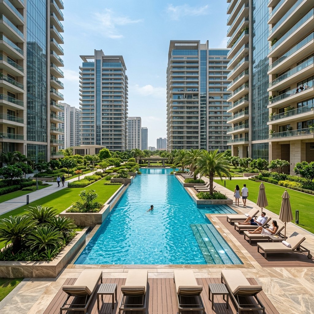Luxury Swimming Pool - Ganga Nine Zero